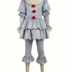 Auscosplay The It Clown Pennywise Cosplay Costume Outfit Stephen King's It 11 Auscosplay The It Clown Pennywise Cosplay Costume Outfit Stephen King's It