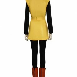 Auscosplay Anime Costume Dragon Ball Z Bulma Cosplay Costume Yellow Dress