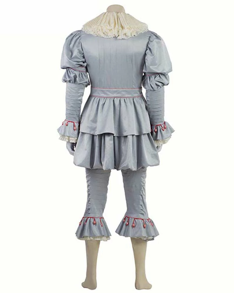 Auscosplay The It Clown Pennywise Cosplay Costume Outfit Stephen King's It 6 Auscosplay The It Clown Pennywise Cosplay Costume Outfit Stephen King's It