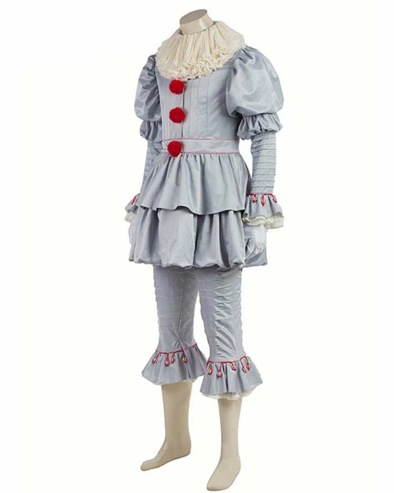 Auscosplay The It Clown Pennywise Cosplay Costume Outfit Stephen King's It 7 Auscosplay The It Clown Pennywise Cosplay Costume Outfit Stephen King's It
