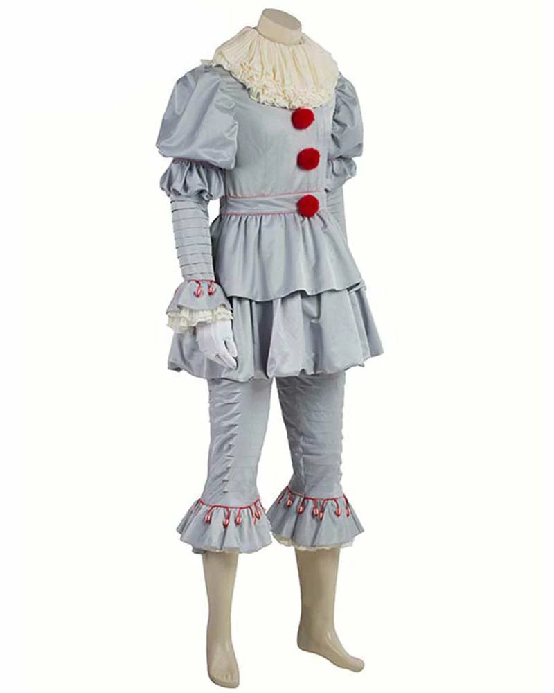 Auscosplay The It Clown Pennywise Cosplay Costume Outfit Stephen King's It 8 Auscosplay The It Clown Pennywise Cosplay Costume Outfit Stephen King's It