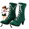 Auscosplay Sailor Moon Sailor Jupiter Makoto Kino Cosplay Shoes Boots Sailor Moon Costume
