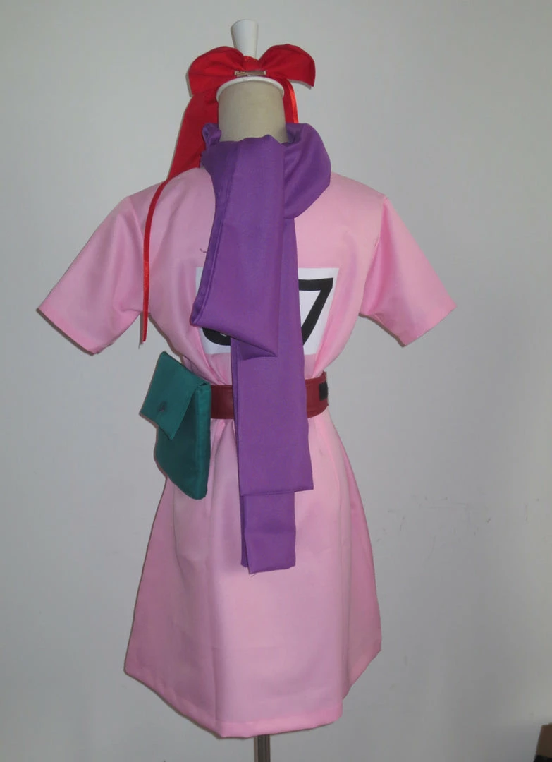 Auscosplay Anime Costume Dragon Ball Z Bulma Cosplay Costume Pink Dress 6 Auscosplay Anime Costume Dragon Ball Z Bulma Cosplay Costume Pink Dress