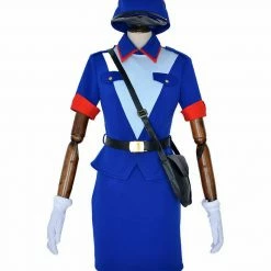 Auscosplay Pokemon Officer Jenny Cosplay Costume Dress