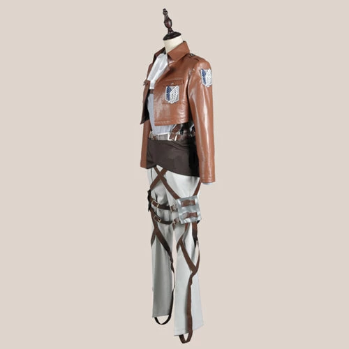 Auscosplay Attack On Titan Rivaille Levi Cosplay Costume Full Set 5 Auscosplay Attack On Titan Rivaille Levi Cosplay Costume Full Set