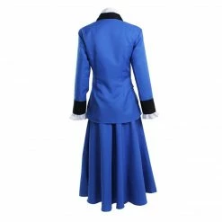 Auscosplay Mary Poppins Cosplay Costume Women Blue Dress Prince & Princess Costume