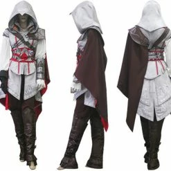 Auscosplay Assassin's Creed 2 Costume Ezio Auditore Cosplay Outfit 9 Auscosplay Assassin's Creed 2 Costume Ezio Auditore Cosplay Outfit