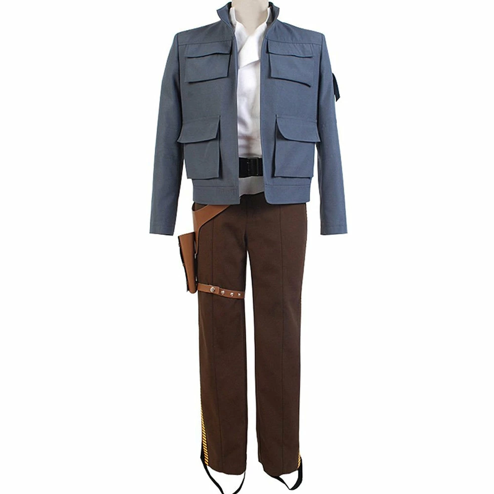 Auscosplay Movie Costume Star Wars Empire Strikes Back Han Solo Cosplay Costume 3 Auscosplay Movie Costume Star Wars Empire Strikes Back Han Solo Cosplay Costume