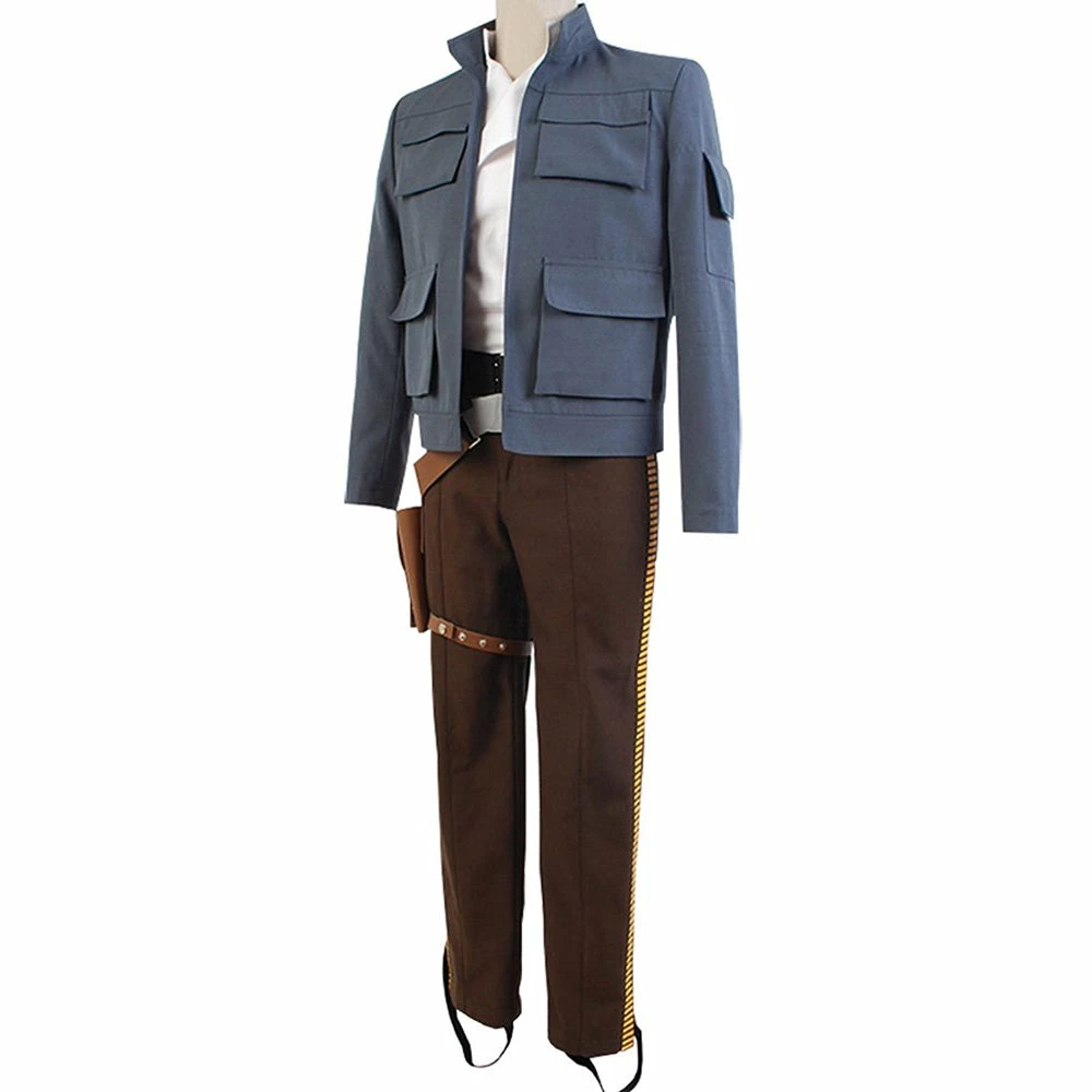 Auscosplay Movie Costume Star Wars Empire Strikes Back Han Solo Cosplay Costume 4 Auscosplay Movie Costume Star Wars Empire Strikes Back Han Solo Cosplay Costume