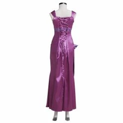 Auscosplay Hercules Megara Purple Dress Cosplay Costume