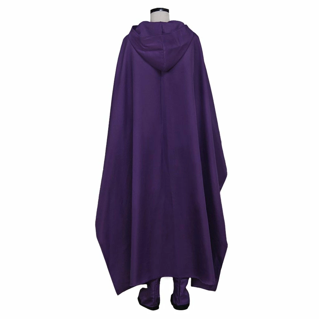 Auscosplay Teen Titans Raven Cosplay Costume Women Outfit 5 Auscosplay Teen Titans Raven Cosplay Costume Women Outfit