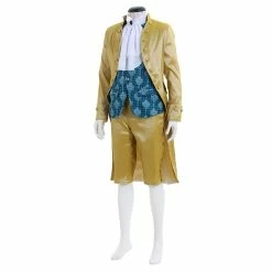 Auscosplay Vintage Medieval Baroque Costume Men Tuxedo Prince Suit Medieval Renaissance Costumes