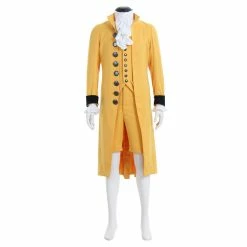 Auscosplay Medieval Renaissance Costumes Mens Medieval 18th Century British Suit Cosplay Costume