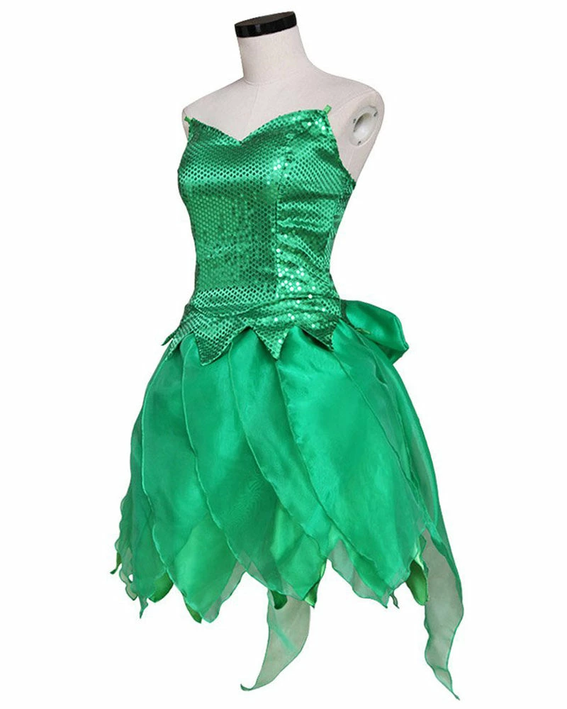 Auscosplay Peter Pan Tinker Bell Princess Cosplay Costume Dress 5 Auscosplay Peter Pan Tinker Bell Princess Cosplay Costume Dress