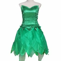 Auscosplay Peter Pan Tinker Bell Princess Cosplay Costume Dress 8 Auscosplay Peter Pan Tinker Bell Princess Cosplay Costume Dress