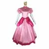 Auscosplay Movie Costume Princess Peach Costume Pink Cosplay Dress Outfit 2 Auscosplay Movie Costume Princess Peach Costume Pink Cosplay Dress Outfit