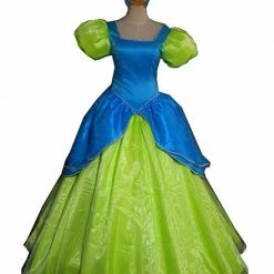 Auscosplay Drizella Tremaine Costume Cinderella Evil Step Sisters Costume Halloween Party Wedding Dress Prince & Princess Costume