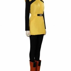 Auscosplay Anime Costume Dragon Ball Z Bulma Cosplay Costume Yellow Dress
