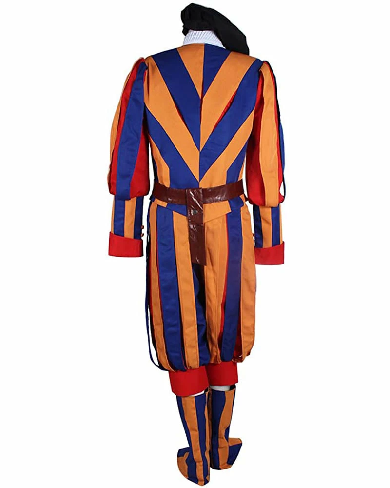 Auscosplay Switzerland Soldiers Costume Swiss Guard Uniform For Adult Men 6 Auscosplay Switzerland Soldiers Costume Swiss Guard Uniform For Adult Men