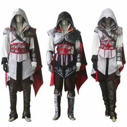 Auscosplay Assassin's Creed 2 Costume Ezio Auditore Cosplay Outfit