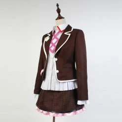 Auscosplay Anime Costume Danganronpa Kotoko Utsugi Cosplay Costume Brown School Uniform