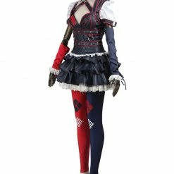 Auscosplay Arkham Knight Harley Quinn Asylum City Dark Outfit Cosplay Costume Movie Costume