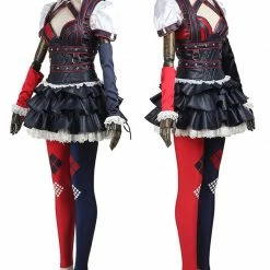 Auscosplay Arkham Knight Harley Quinn Asylum City Dark Outfit Cosplay Costume Movie Costume