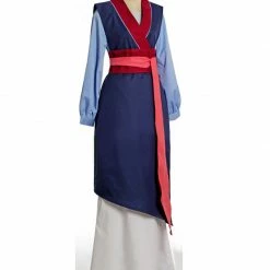 Auscosplay Princess Fa Mulan Blue Cosplay Costume Outfit