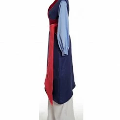 Auscosplay Princess Fa Mulan Blue Cosplay Costume Outfit