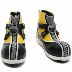 Auscosplay Kingdom Hearts Sora Shoes Yellow Cosplay Boots