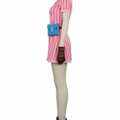 Auscosplay Dragon Ball Z Bulma Pink Dress Cosplay Costume