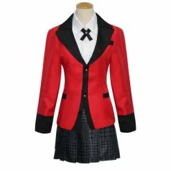 Auscosplay Anime Costume Kakegurui Yumeko Jabami Girls School Uniform Cosplay Costume