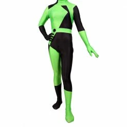 Auscosplay Anime Costume Shego Costume Kim Possible Cosplay Jumpsuits Halloween BodySuit Custom Made
