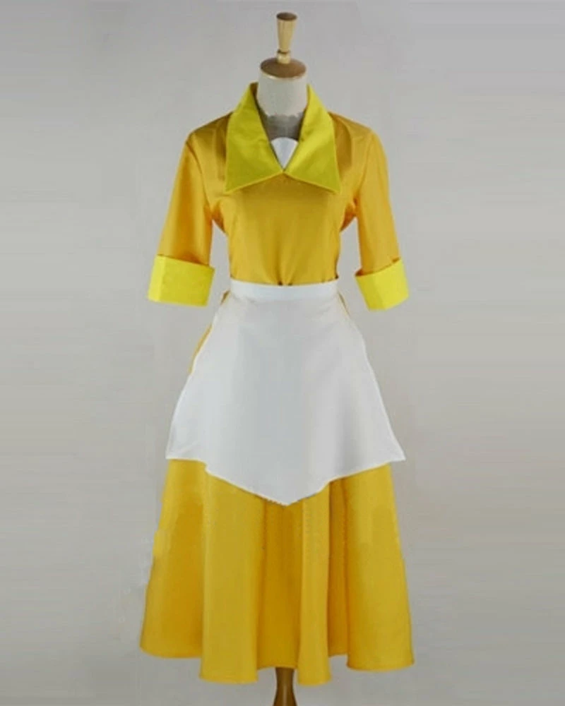 Auscosplay Prince & Princess Costume The Princess And The Frog Tiana Yellow Dress Cosplay Costume 3 Auscosplay Prince & Princess Costume The Princess And The Frog Tiana Yellow Dress Cosplay Costume