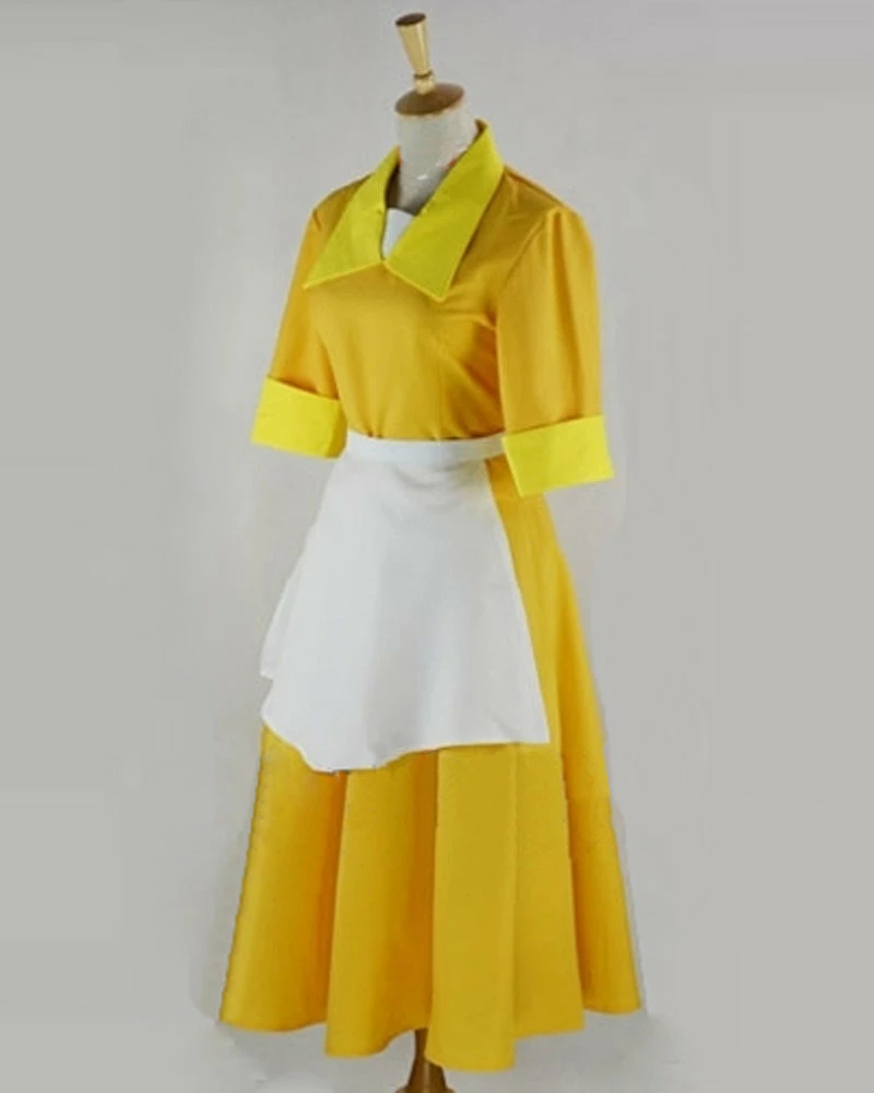 Auscosplay Prince & Princess Costume The Princess And The Frog Tiana Yellow Dress Cosplay Costume 5 Auscosplay Prince & Princess Costume The Princess And The Frog Tiana Yellow Dress Cosplay Costume