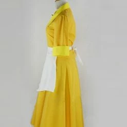 Auscosplay Prince & Princess Costume The Princess And The Frog Tiana Yellow Dress Cosplay Costume 9 Auscosplay Prince & Princess Costume The Princess And The Frog Tiana Yellow Dress Cosplay Costume
