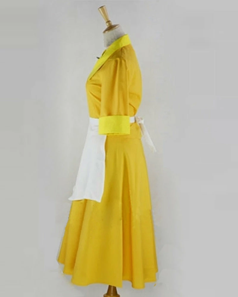 Auscosplay Prince & Princess Costume The Princess And The Frog Tiana Yellow Dress Cosplay Costume 6 Auscosplay Prince & Princess Costume The Princess And The Frog Tiana Yellow Dress Cosplay Costume