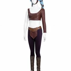 Auscosplay Star War Aayla Secura Cosplay Costume Movie Costume