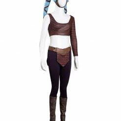 Auscosplay Star War Aayla Secura Cosplay Costume Movie Costume