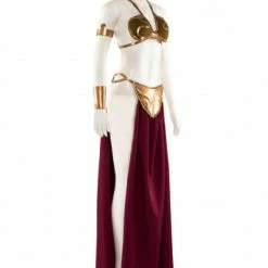 Auscosplay Star Wars Princess Leia Slave Cosplay Costume