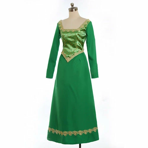 Auscosplay Prince & Princess Costume Princess Fiona Shrek Cosplay Costume Outfit 5 Auscosplay Prince & Princess Costume Princess Fiona Shrek Cosplay Costume Outfit