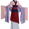 Auscosplay Princess Hua Mulan Pink Hanfu Cosplay Costume Prince & Princess Costume 2 Auscosplay Princess Hua Mulan Pink Hanfu Cosplay Costume Prince & Princess Costume
