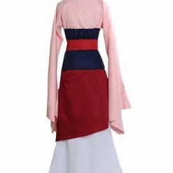 Auscosplay Princess Hua Mulan Pink Hanfu Cosplay Costume Prince & Princess Costume