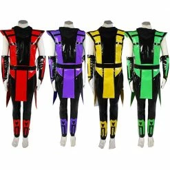 Auscosplay Mortal Kombat Ermac/Rain/Scorpion Ninja/Reptile Cosplay Costume