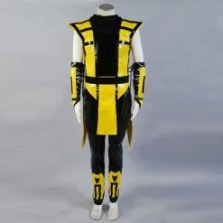 Auscosplay Mortal Kombat Ermac/Rain/Scorpion Ninja/Reptile Cosplay Costume
