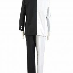 Auscosplay Harvey Dent Aka Two-Face Black & White Tuxedo Cosplay Costume Movie Costume