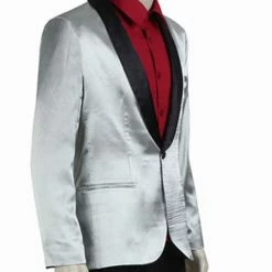 Auscosplay Movie Costume Suicide Squad Joker Jacket Jared Leto Psychos Killers Silver Coat 8 Auscosplay Movie Costume Suicide Squad Joker Jacket Jared Leto Psychos Killers Silver Coat
