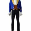 Auscosplay The Classic Beast Costume Prince Adam Cosplay Suit For Men Prince & Princess Costume