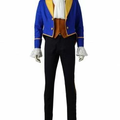 Auscosplay The Classic Beast Costume Prince Adam Cosplay Suit For Men Prince & Princess Costume