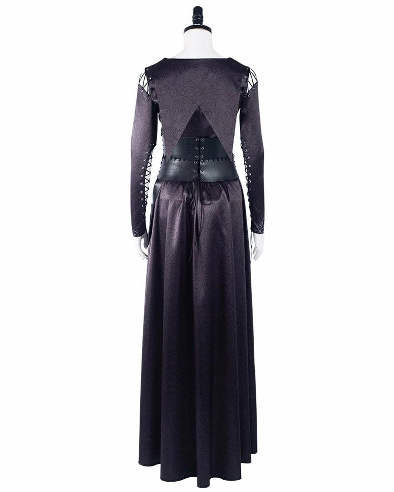 Auscosplay Bellatrix Lestrange Cosplay Costume Dress 4 Auscosplay Bellatrix Lestrange Cosplay Costume Dress